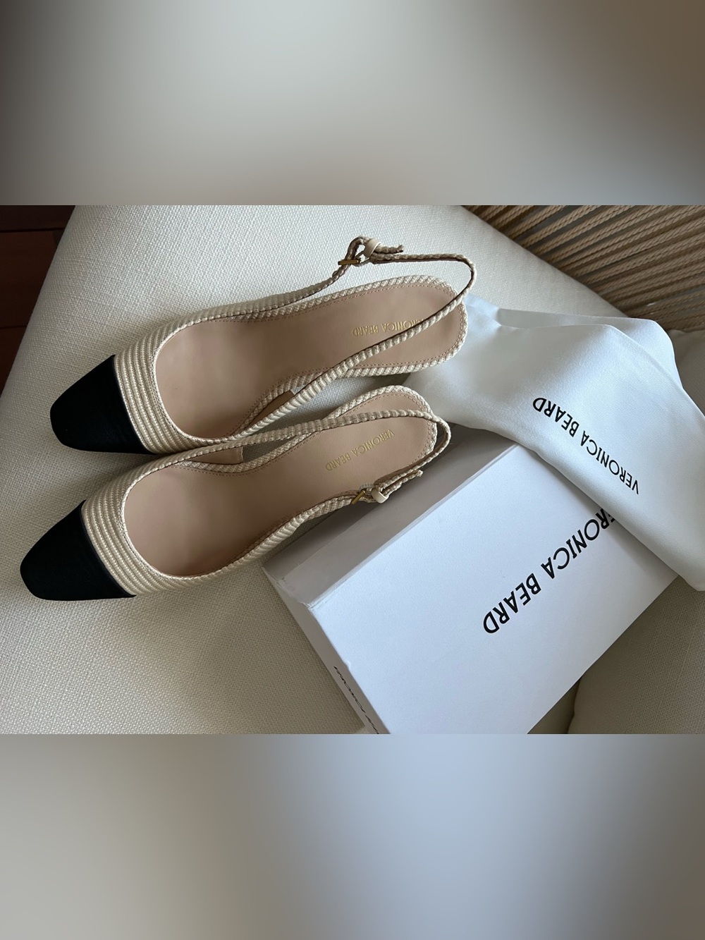 Veronica Beard Sling Back Block Heels - Picture 2 of 4